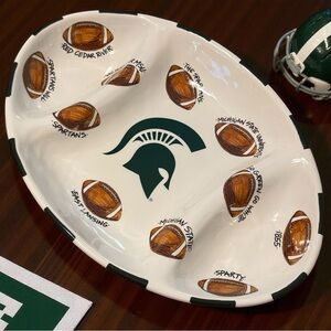 Michigan State Spartans Ceramic Serving Platter